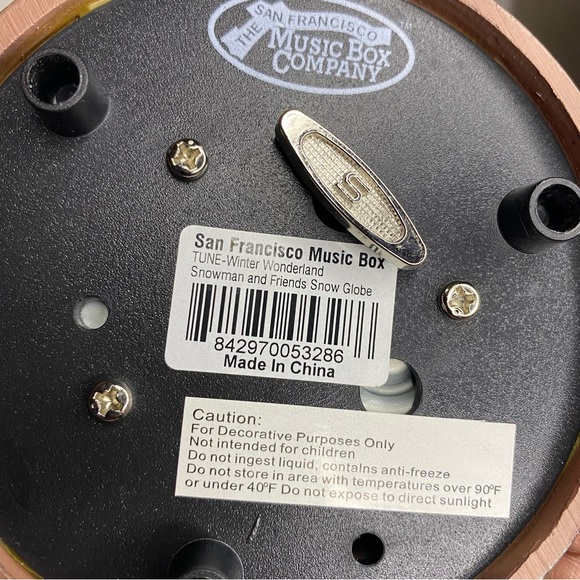 San Francisco Music Box Company Snowman And Friends Tune Winter Wonderland - Picture 6 of 8